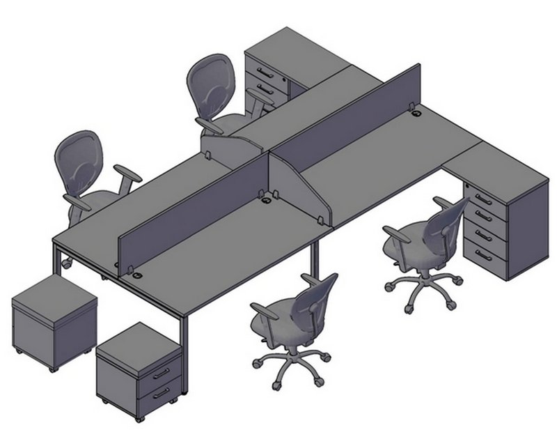 Офисная мебель XTEN S - комплект 2